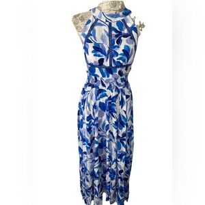 Abel The Label Anthropologie Small Flowy Back Tie Summer Dress Open Back Size XS